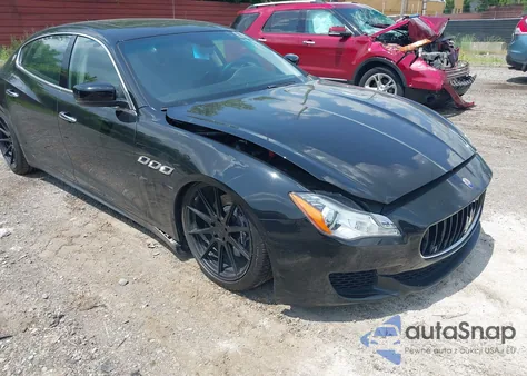2016 Maserati Quattroporte S из США, поврежденный, VIN ZAM56RPA1G1166180